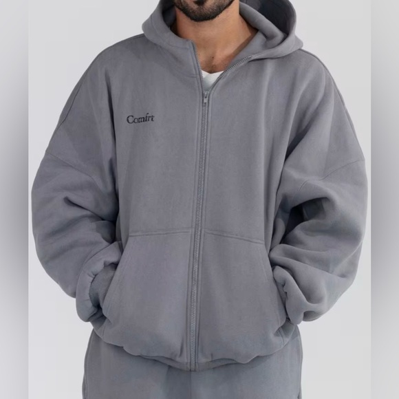 Comfrt Other - Comfrt Unisex Cloud Zip-Up Hoodie Color Gray Size Large